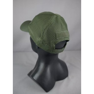 Бейсболка тактическая с велкро и вентилируемой сеткой олива [STRIKE GEAR]